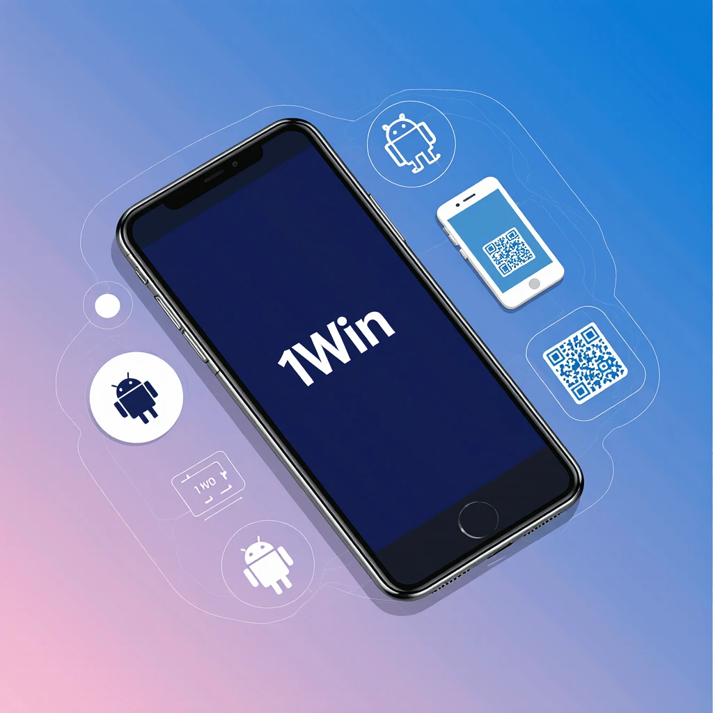 App móvil 1Win para Android e iOS con código QR — descarga en Argentina